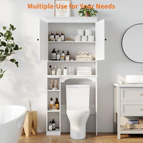 23.6 Inches Wide Toilet Rack with Over The Toilet Storage Cabinet