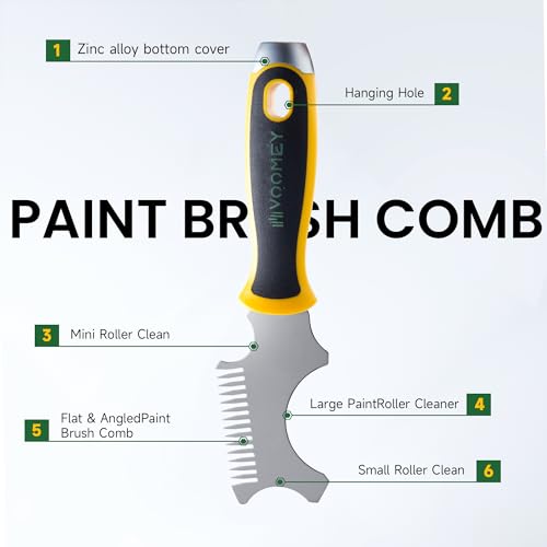 5-in-1 Paint Brush Comb & 12-in-1 Painter Tool Scraper