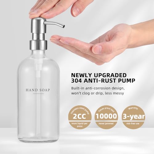 Glass Soap Dispenser (2 Count)