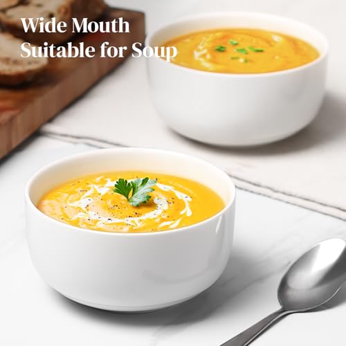 White Ceramic Bowls Set of 6 (6 Count)