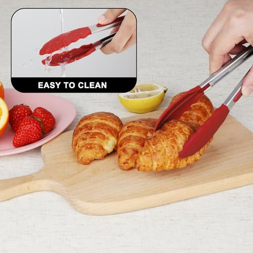 Mini Silicone Kitchen Tongs for Cooking