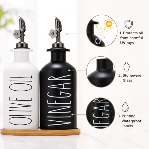Premium Olive Oil Dispenser for Kitchen (2 Count)