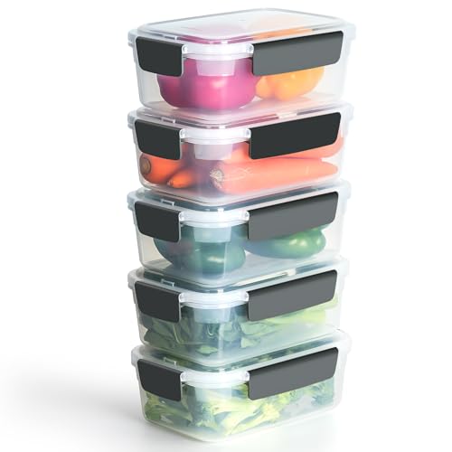 7cup Plastic Food Storage Containers With Lids For Leftover