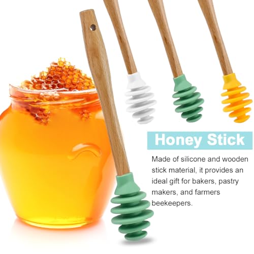 3 Pack Silicone Honey Dipper Sticks