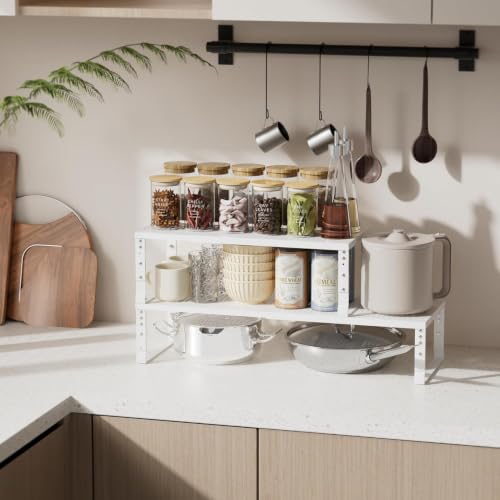 Expandable Spice Rack & Kitchen Cabinet Organizer