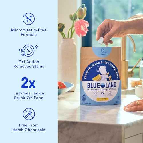 100% Plastic Free Dishwasher Detergent Tablets (60 Count)