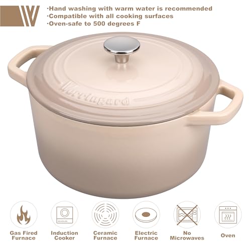 Enameled Cast Iron Dutch Oven Pot with Lid