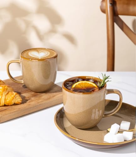 Ceramic Coffee Mugs Set of 6 (6 Count)