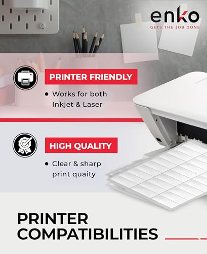1 x 2-5/8 in 3000 Return Mailing Address and Business Sticker Labels (3300 Count)