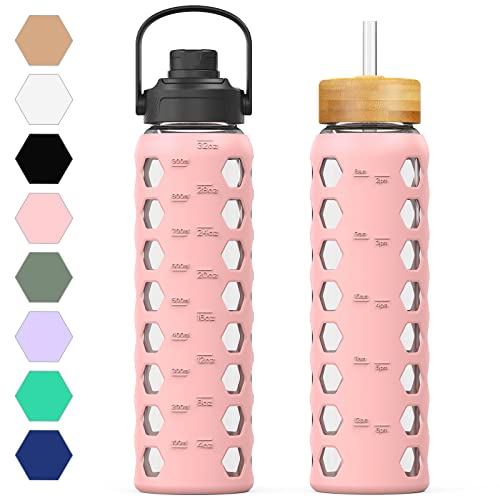 Glass Water Bottle