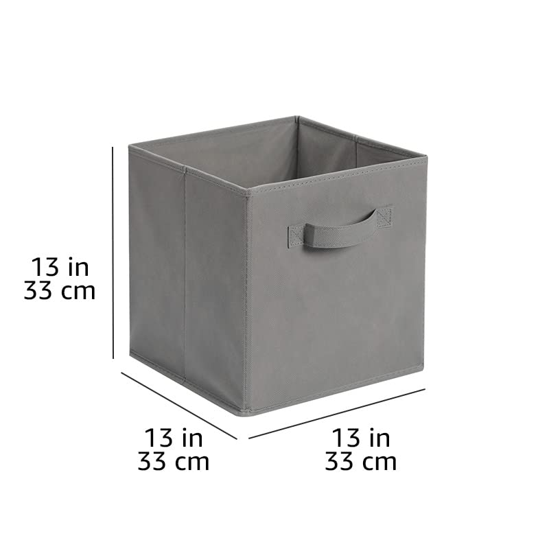Collapsible Fabric Storage Cube Bins Organizer with Handles for Organizing (6 Count)