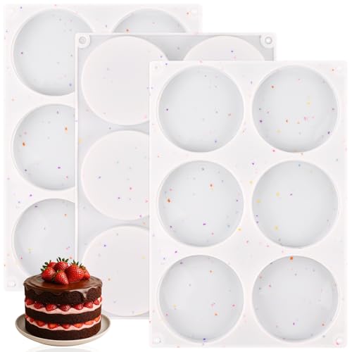 3 Pcs Silicone Muffin Top Pan for Baking (3 Count)