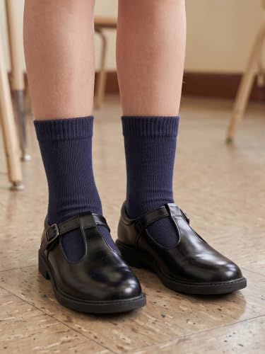 Unisex Kids Boys Girls Soft Cotton School Socks 8 (6 Count)