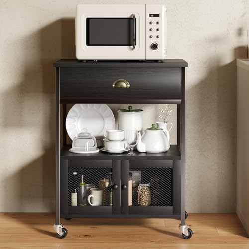 Coffee Bar Cart Cabinet