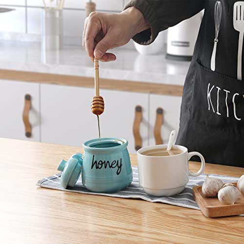 Honey Jar with Dipper and Lid (12 Ounce)