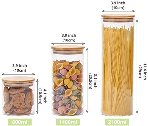Stackable Kitchen Canisters Set (5 Count)