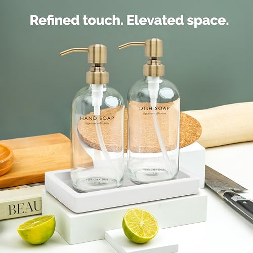 Glass Soap Dispenser Set (2 Count)