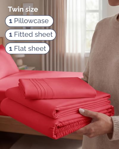 Twin Size 3 Piece Sheet Set