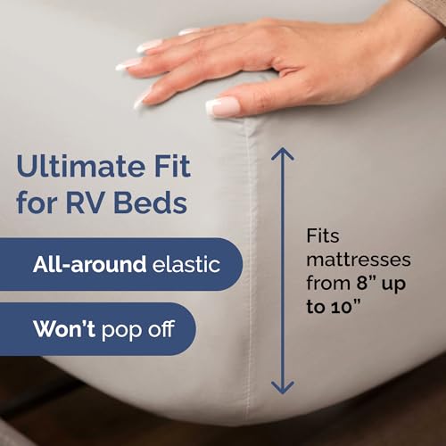 Short Queen Size 4 Piece Bed Sheet Set