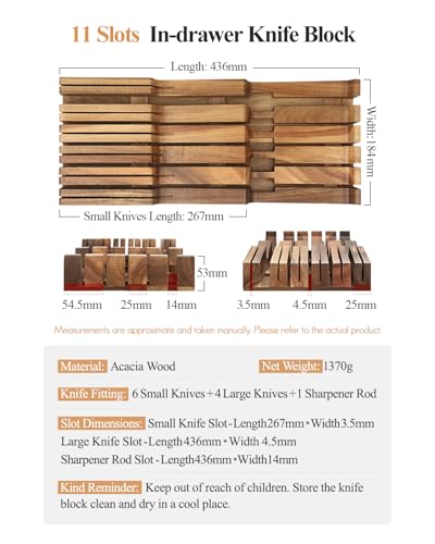 In drawer Knife Block