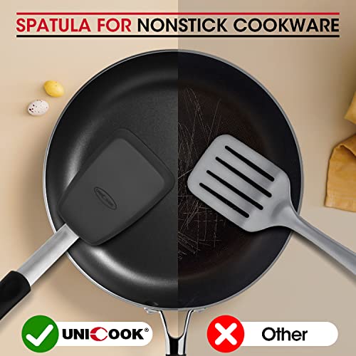 2 Pieces Flexible Silicone Spatula Set for Kitchen Use (2 Count)