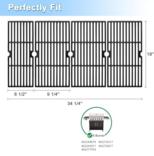 18 Inch Grill Grates for Charbroil Performance 6 Burner 463244819