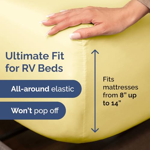 Short Queen Size 4 Piece Bed Sheet Set