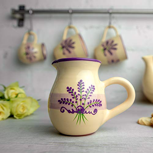 Handmade Lavender Floral Purple And Cream Small 150ml