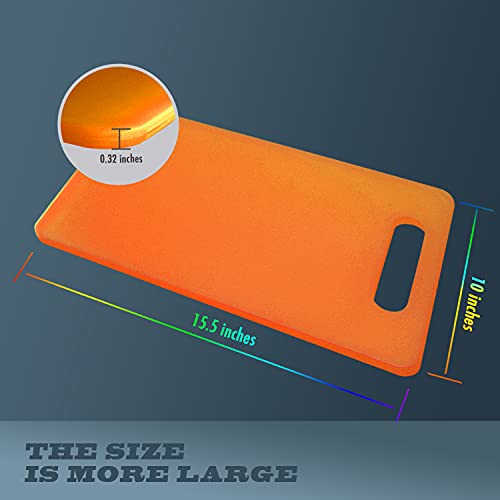 Plastic Utility Cutting Board with Handles