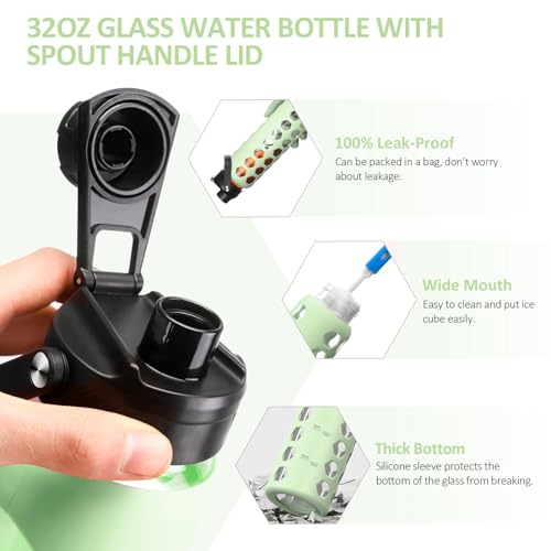 Glass Water Bottle