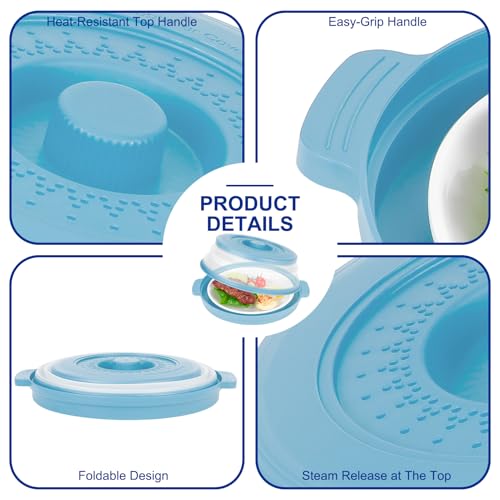 10.7 Inch Microwave Food Cover with Heat Insulation Mat