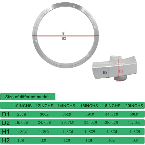 Non Slip Lazy Susan Bearing Rotating Turntable Bearings Swivel Plate Hardware Aluminum Metal for Dining