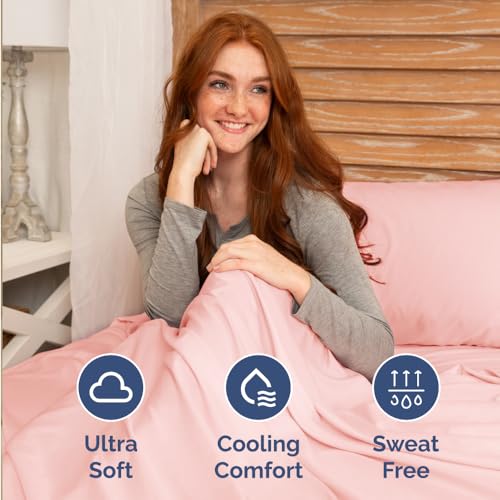 Short Queen Size 4 Piece Bed Sheet Set
