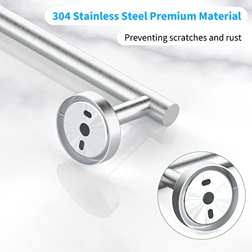 2 Pieces Brushed Nickel Bathroom Towel Bar