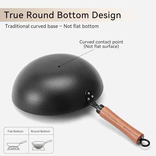 Carbon Steel Wok Pan 11 Inch