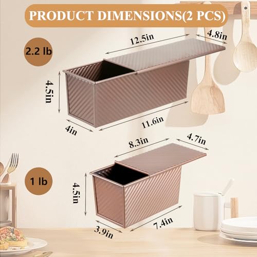 Pullman Loaf Pan with Lid 2 (2 Count)