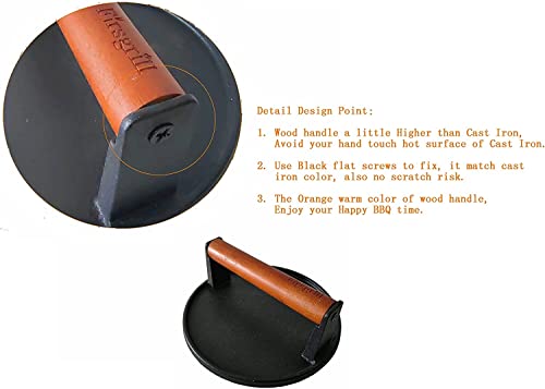 2 Pack Burger Press 7.08" Round