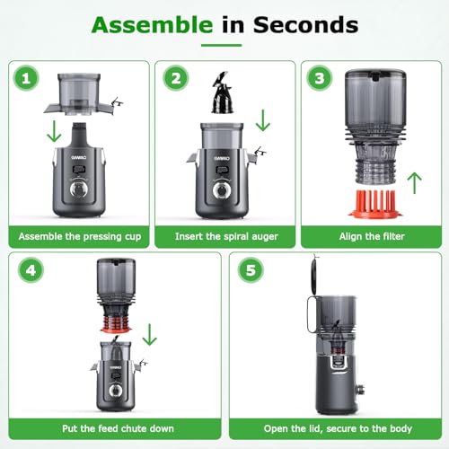 Cold Press Juicer Machines for Whole Fruits & Vegetables