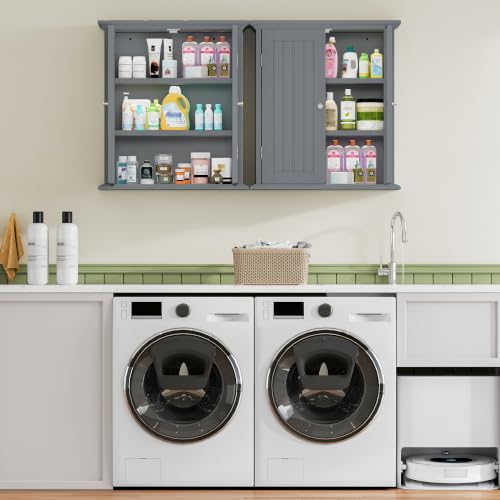 Bathroom Wall Cabinet with 2 Doors