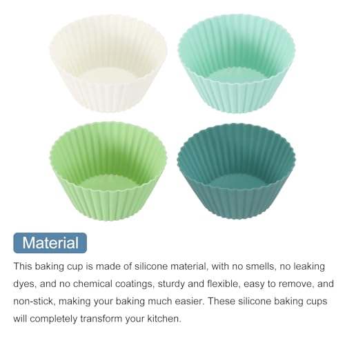 12Pcs Silicone Cupcake Liners