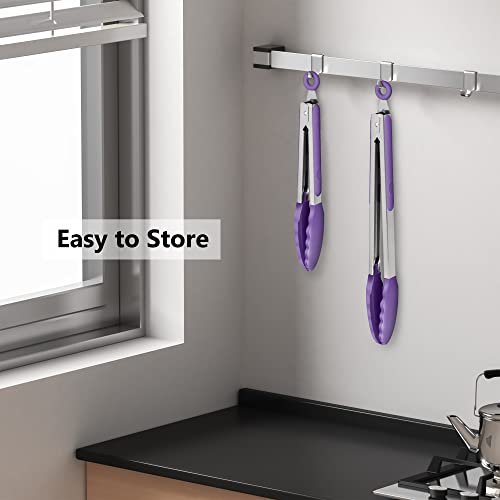 2 Pack Silicone Kitchen Tongs (2 Count)