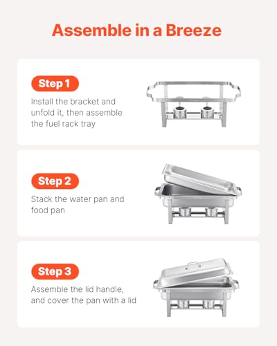 Chafing Dish Buffet Set (6 Count (8 Qt each))