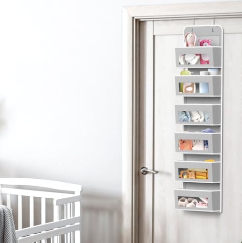 6 Clear Window Pocket Over Door Hanging Organizer