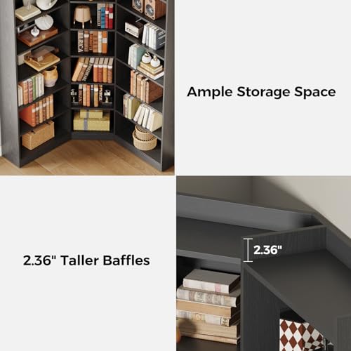 Corner Bookshelf (7 Count)