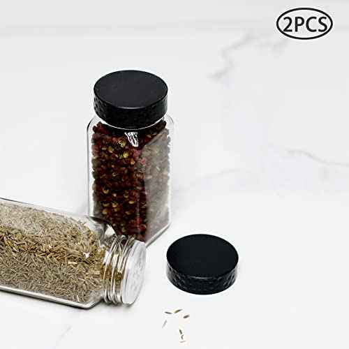 2pcs Black Spice Jars