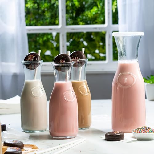 Glass Carafes with Lids (3 Count)