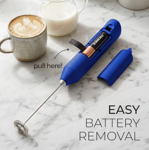 Powerful Milk Frother AA Batteries Included