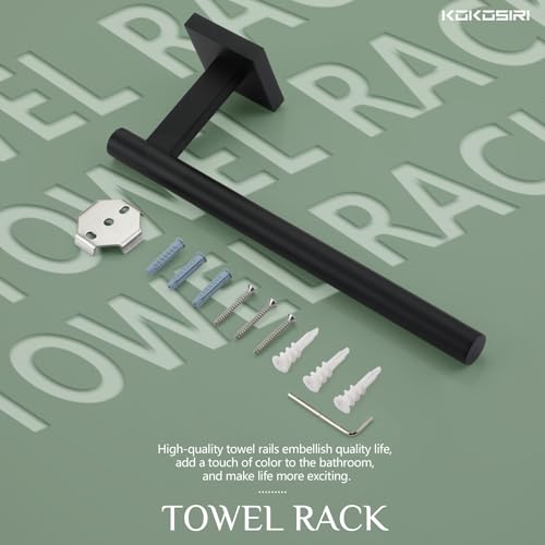 Towel Bar Matte Black Bathroom Hardware Hand Towel Rails Wall Mounted Kitchen Toilet Cabinet Paper Holder