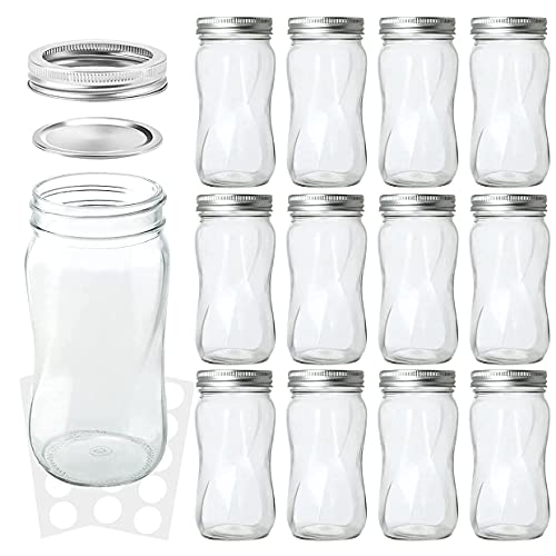 16oz Regular Mouth Mason Jars (192 Count)