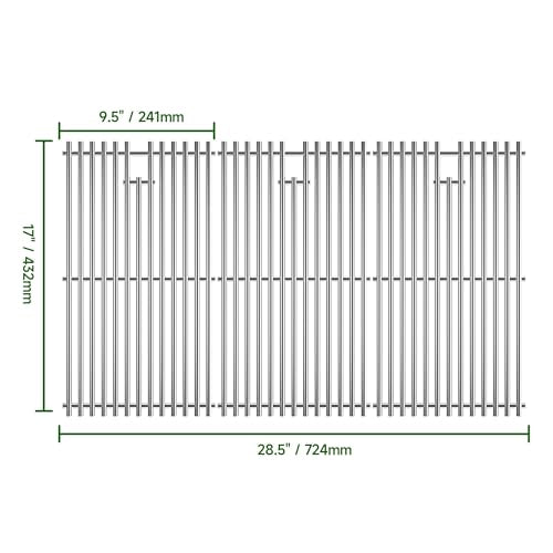 17" Stainless Steel Grill Grate for Charbroil Tru Infrared Grill Replacement Parts 463242715 463242716 463276016 466242715 466242716